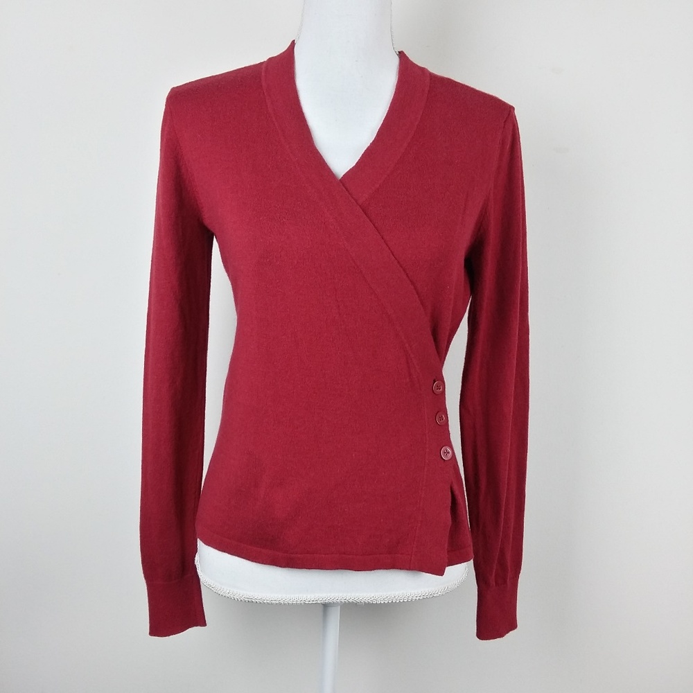 *FIRM PRICE* Cabi Angora Cotton Blend Wrap Sweater